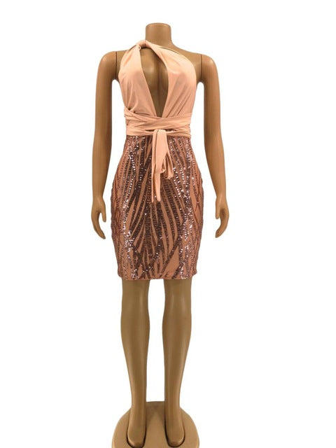 Luxury Sequins Bodycon Bandage Dress